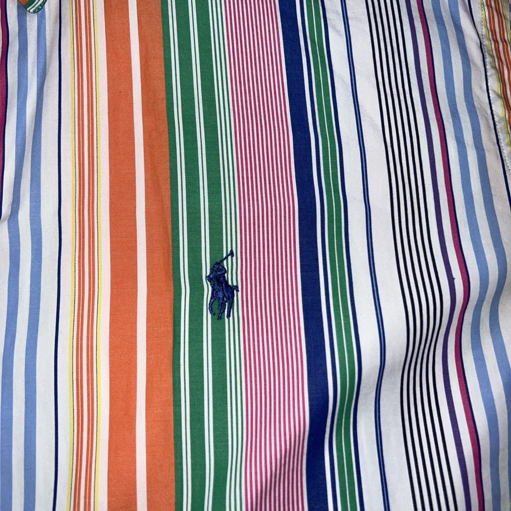 Polo Ralph Lauren Classic Fit Multi Color Shirt Mens XL Long Sleeve Button Up - Picture 3 of 8